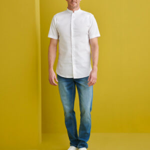 Camisa Cuello Mao Slim Fit - Hombre